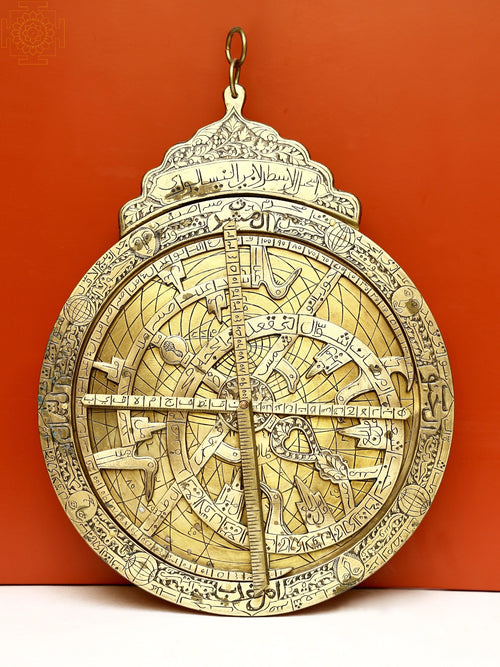 Brass Flat Astrolabe Statue