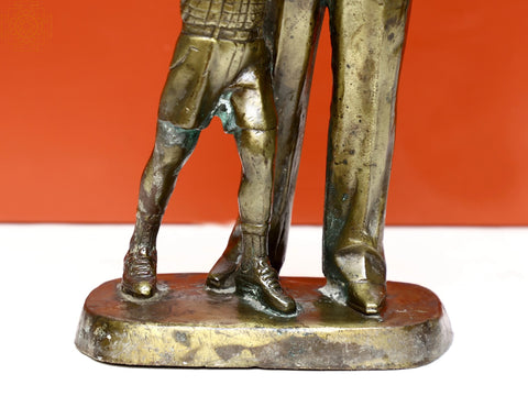Brass Man with Kids