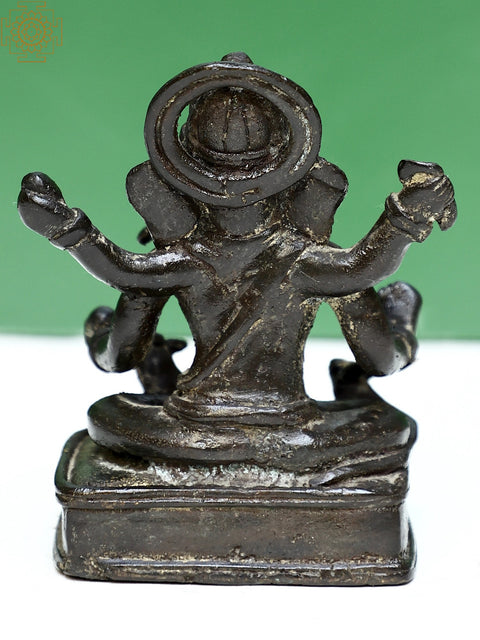 Brass Sitting Lord Ganesha