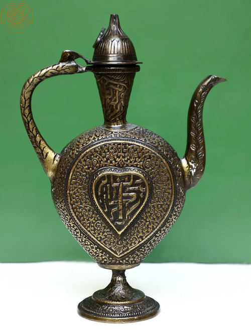 Brass Surahi Water Vessel with Lid