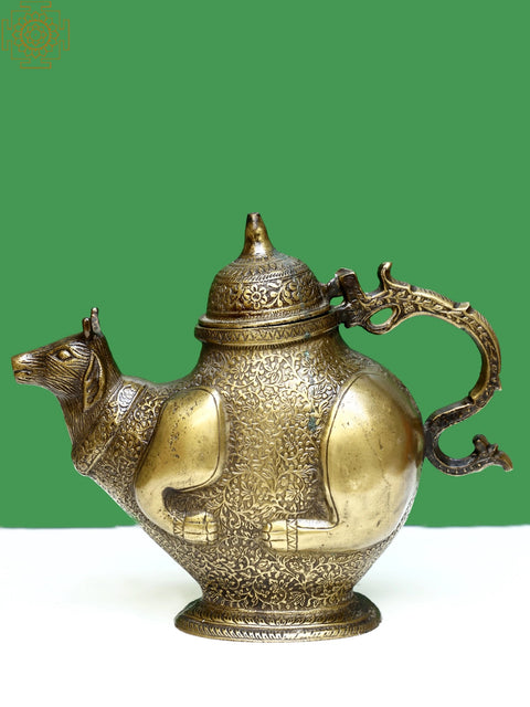 Brass Cow Surahi