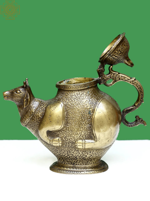 Brass Cow Surahi
