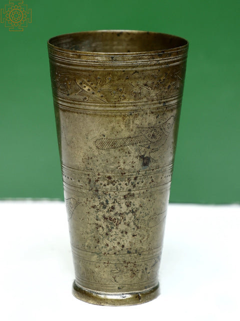 Brass Vintage Glass