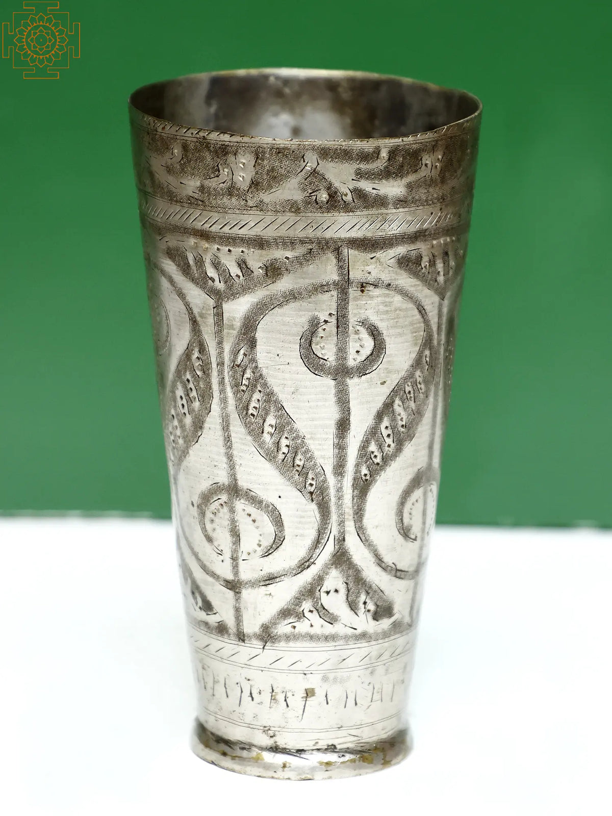 Brass Vintage Glass