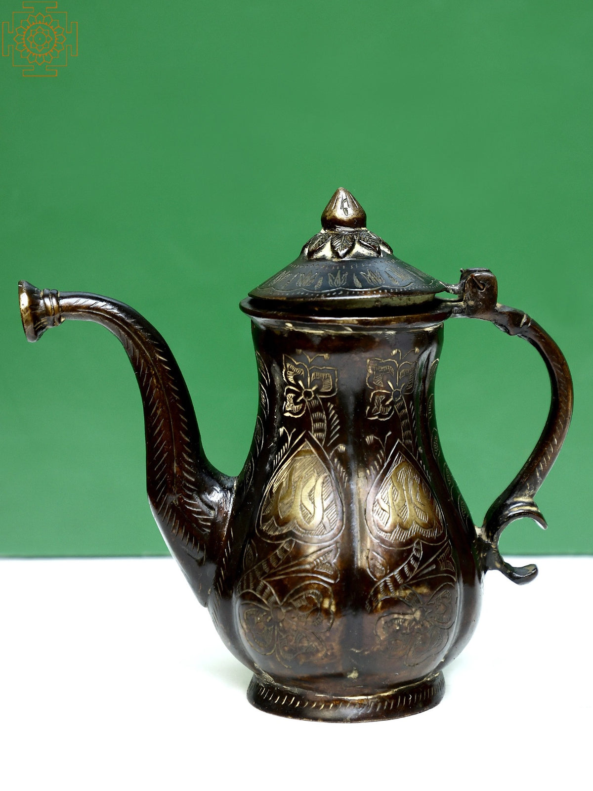 Brass Vintage Jug with Lid