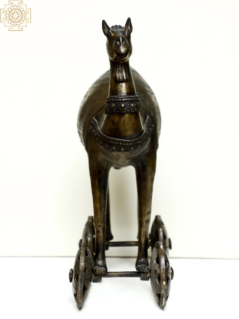 Brass Camel on Wheel