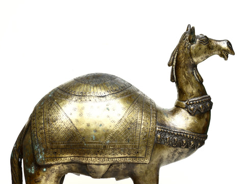 Brass Camel on Wheel