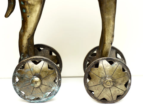 Brass Camel on Wheel