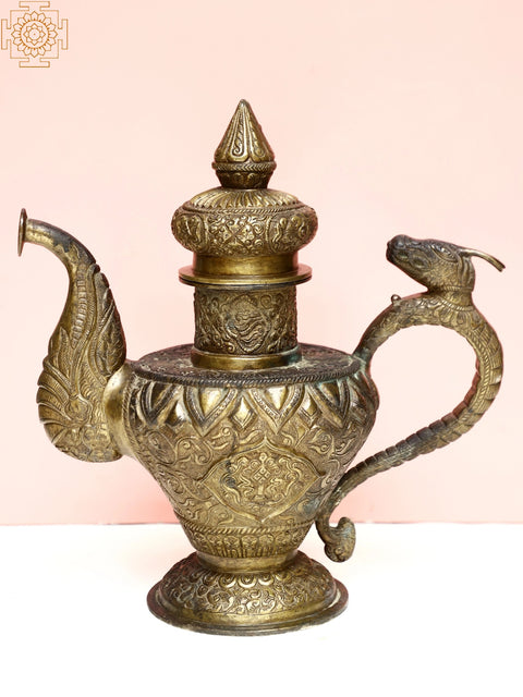 Kettle with Tibetan Buddhist Motifs