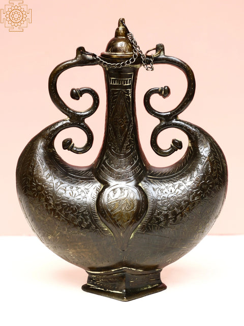 Brass Double Handle Surahi