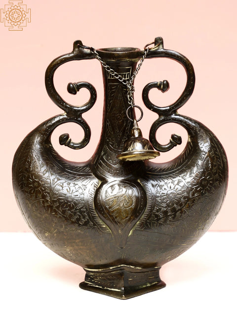 Brass Double Handle Surahi