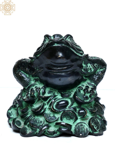 Brass Frog Paper Weight | Feng Shui Frog