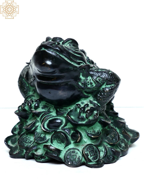 Brass Frog Paper Weight | Feng Shui Frog