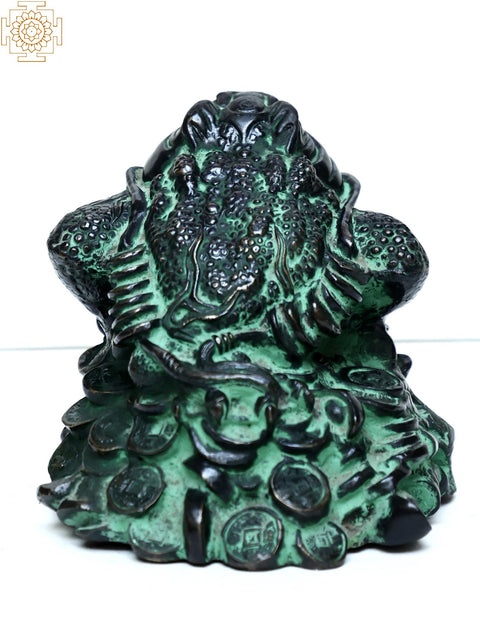 Brass Frog Paper Weight | Feng Shui Frog