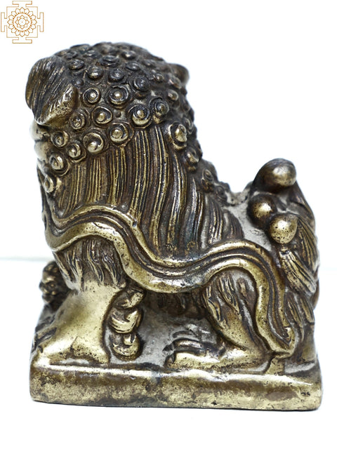 Brass Lion Paper Weight | Table Decor Showpiece