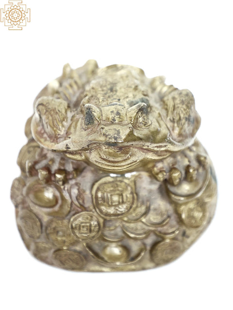 Brass Golden Frog Paper Weight