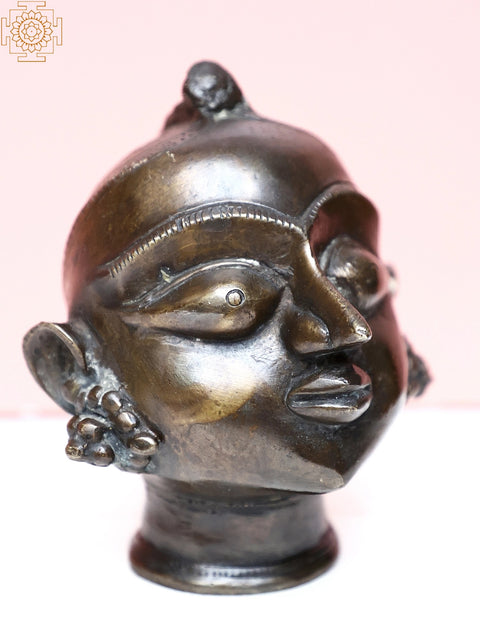 Brass Gauri Head from Himachal