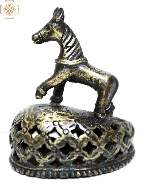 Brass Decorative Horse Idol | Table Decor Showpiece