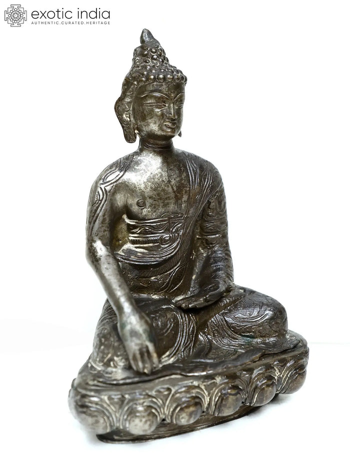 9' Brass Gautam Buddha in Bhumisparsha Mudra