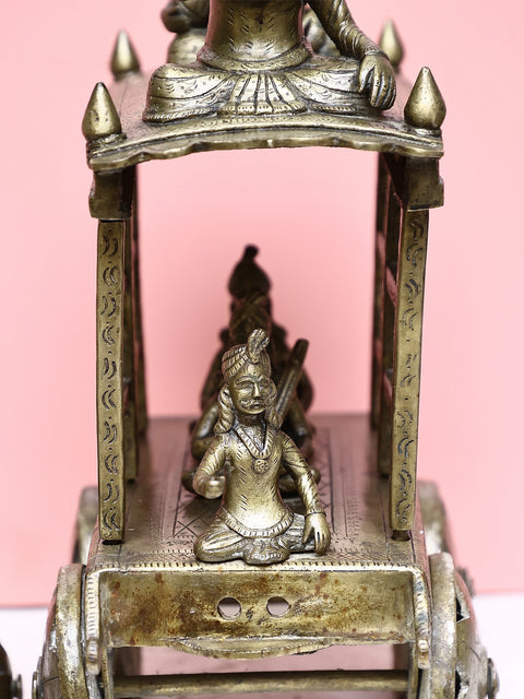 Brass Bullock Cart (Belgadi) on Wheel