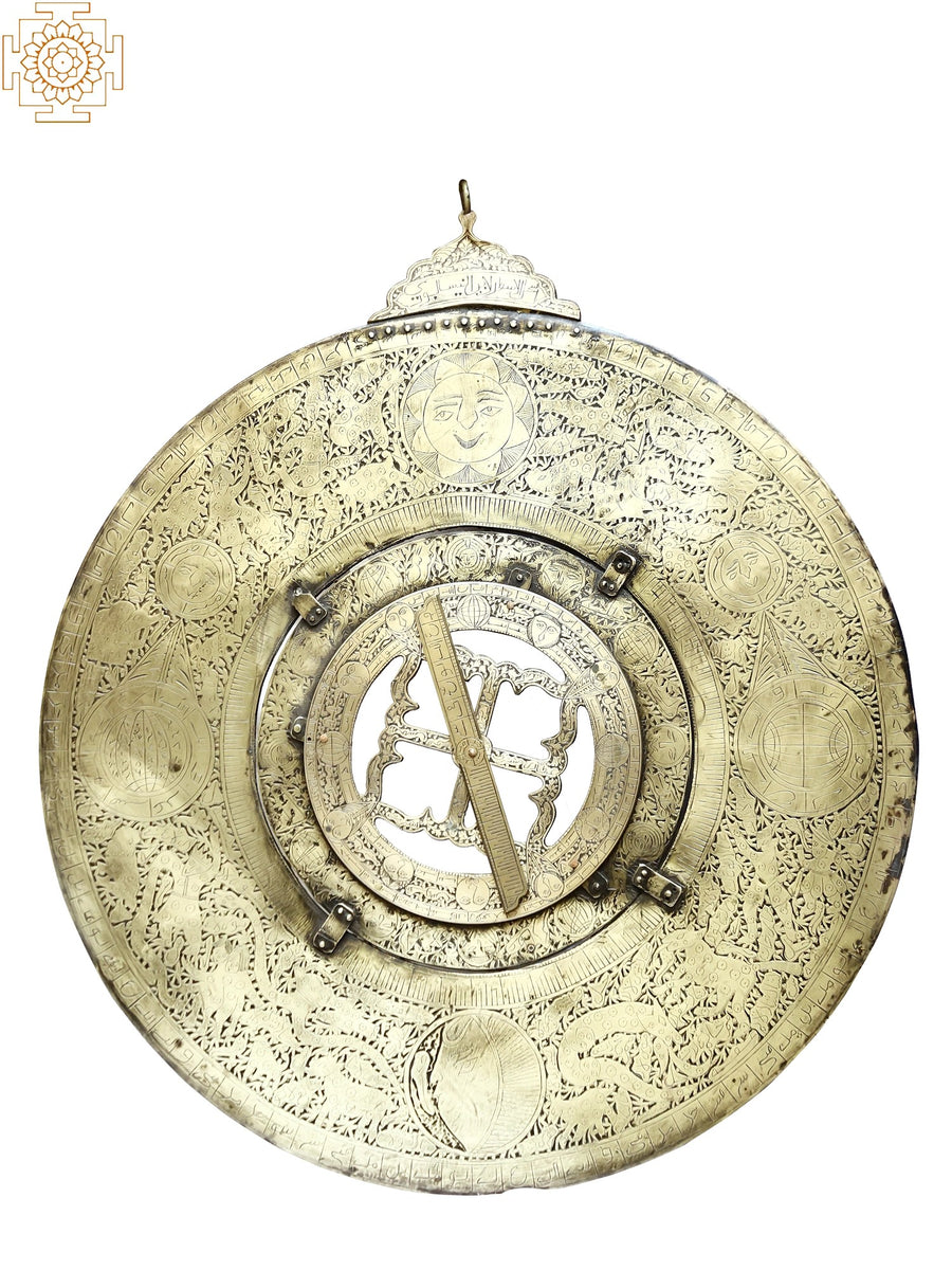 Brass Hanging Astrolabe for Home Decor