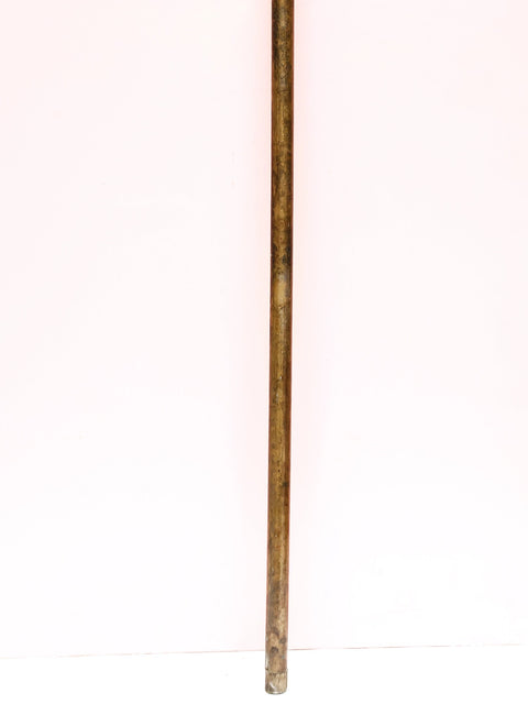 Brass with Copper Cane with Horse Handle