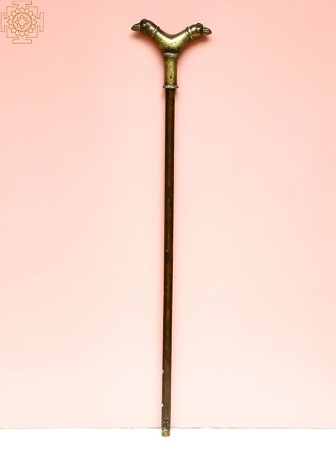 Cane with Double Eagle Handle (Brass with Copper)