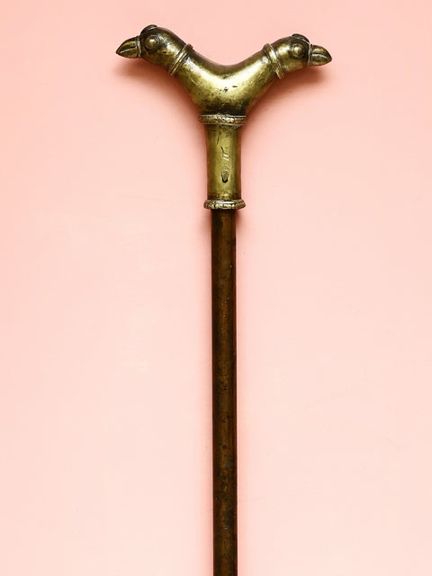 Cane with Double Eagle Handle (Brass with Copper)