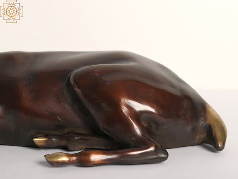 22" Seated Deer