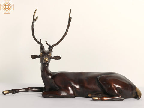 22" Seated Deer