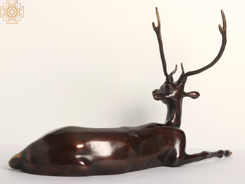 22" Seated Deer