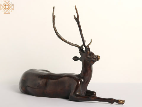 22" Seated Deer