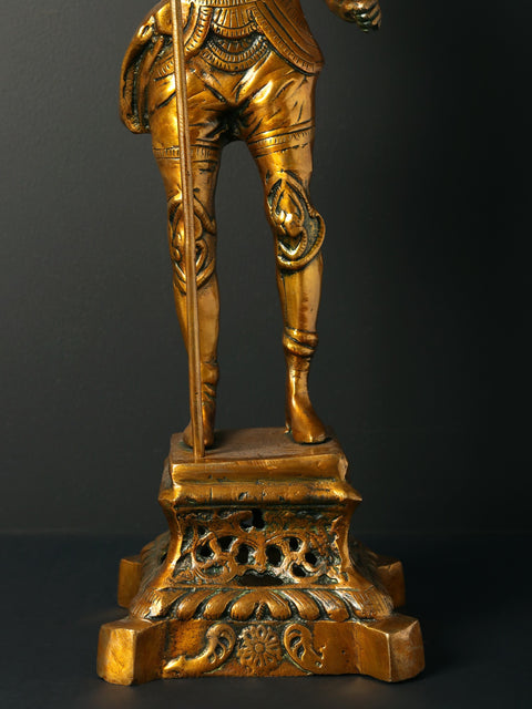 30" Brass Roman Warrior Statue | Home Decor