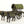 13" Decorative Bull Cart in Brass