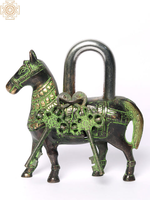 5" Brass Horse Shape Lock