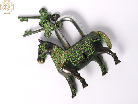 5" Brass Horse Shape Lock