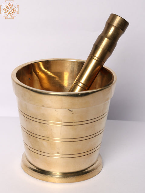 4" Brass Okhli and Musal