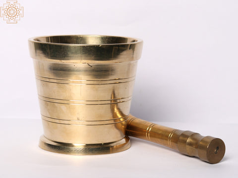 4" Brass Okhli and Musal