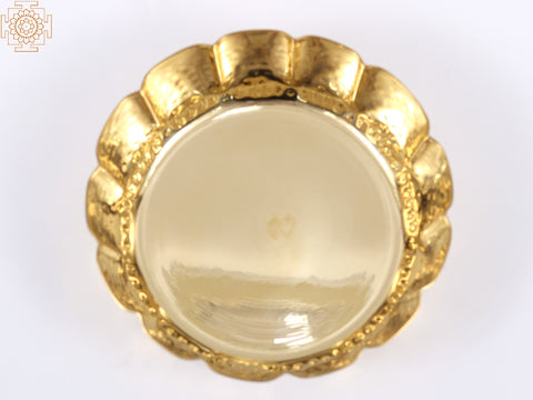 Decorative Brass Deep Urli | Handmade Brass Bowl for Home Decor