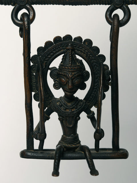 13" Brass Tribal Swing with Candle Holder