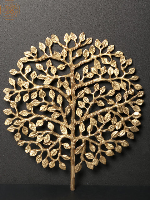 11" Brass Tree | Wall Decor