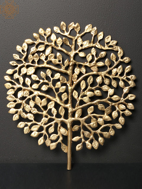 11" Brass Tree | Wall Decor