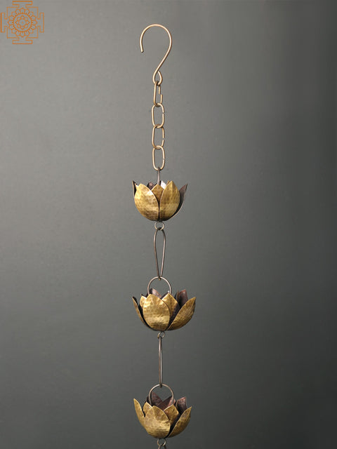 9" Brass Hanging Urli Bowl