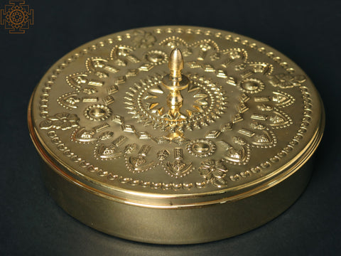8" Fine Quality Brass Masala Box
