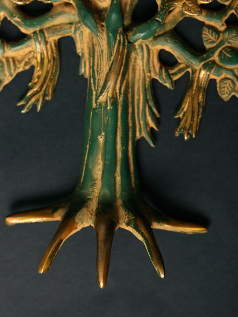11" Brass Tree of Life | Wall Hanging Tree