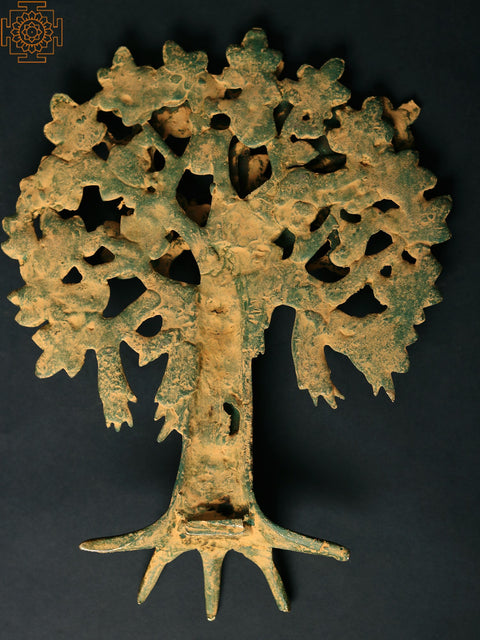 11" Brass Tree of Life | Wall Hanging Tree
