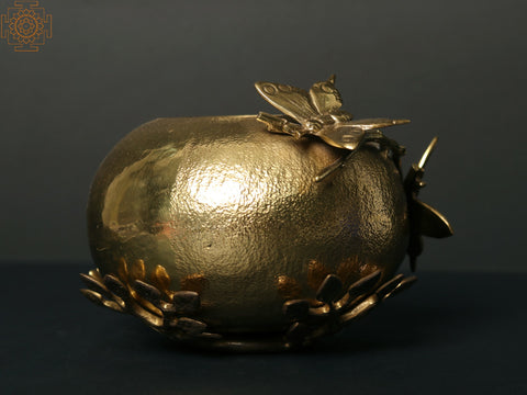 7" Designer Brass Pot