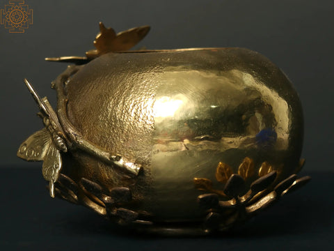 7" Designer Brass Pot