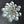 11" Brass Decorative Blue and Gold Flower | Wall Hanging