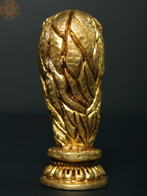4" Brass Lion Stambh (Pillar)